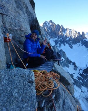 Nina Caprez Instagram - Climbing is beauty, an endless adventure and life teacher. Climbing is my red line, my source of power and joy. Climbing is camaraderie, loud laughs and endless fun.
Climbing is me because it’s my inner mirror. Climbing made me who I am and we’re not done with our relationship ❤️

#summerofclimb #nowasteddays #arcteryx @arcteryx