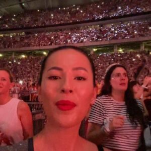 Nina Kozok Instagram - And by the way, I’m going out tonight 🦋

My last @taylorswift post before we move on 🩵