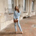 Nina Seničar Instagram – Milano ti amo 🤎 #mfw