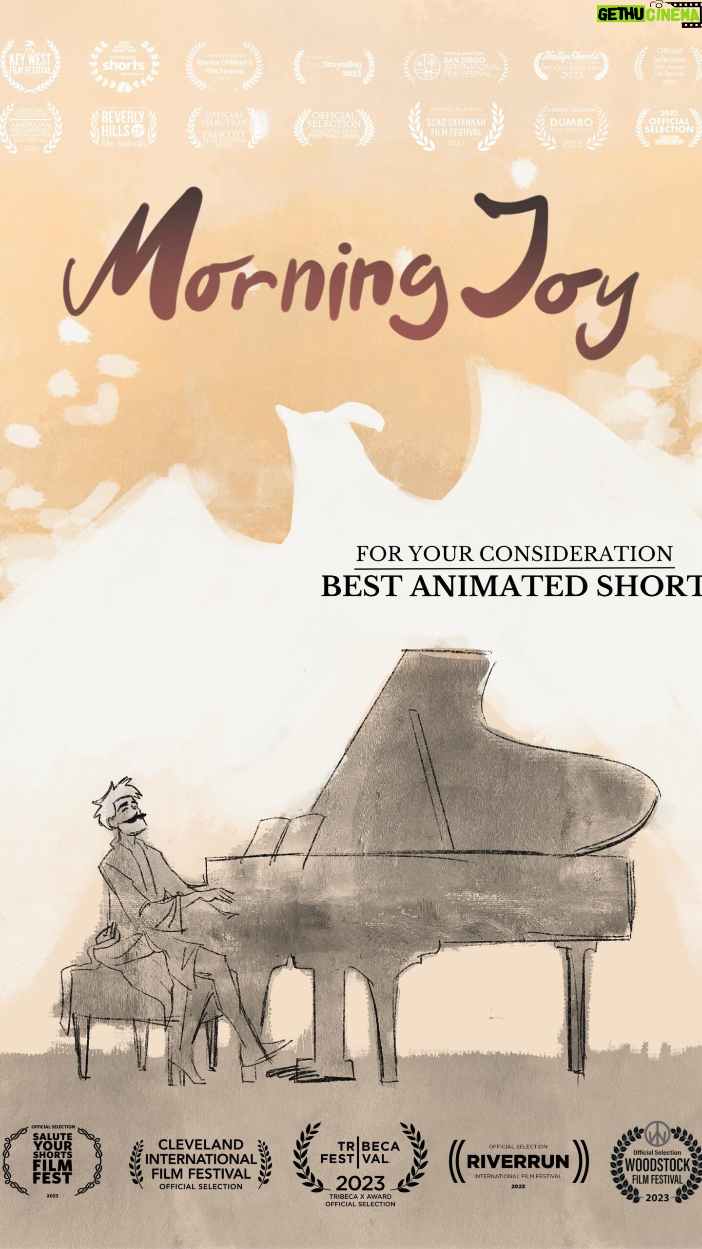 Nina Seničar Instagram - MORNING JOY | FYC - Best Animated Short Now available for viewing in the Academy Screening Room (and at the link in bio). A recently widowed pianist has an unexpected encounter with a songbird. Director: @jhhinkel Writer/Composer: @epakchar Animation: @_talesgate Storyboards/Animatic: @therealnatmatt Editor: @luke_palter Executive Producer: @ninasenicar Special Thanks to @kawaipianos #fyc #academyawards #bestanimatedshortfilm #bestanimatedshort #foryourconsideration #oscars #oscars2024