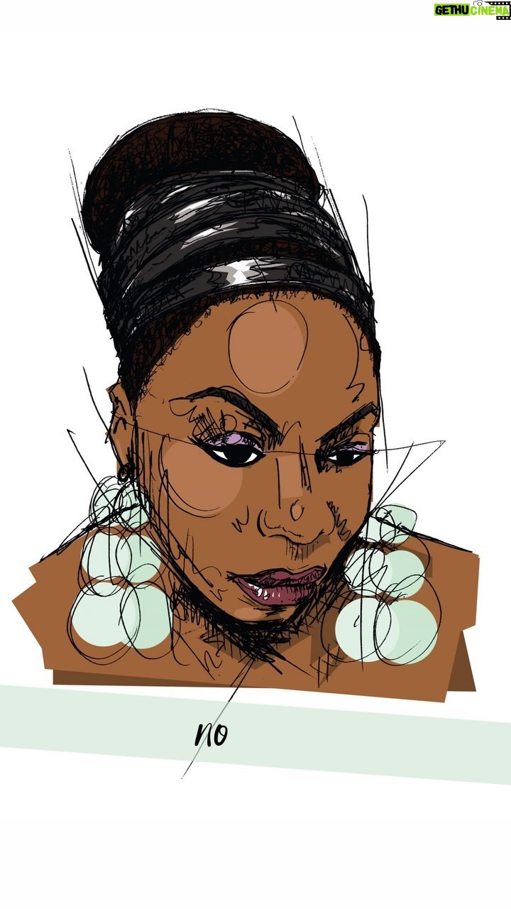 Nina Simone Instagram - “When all day long things go amiss, I go home to find me some bliss. Who hands to me a glowing kiss? Nobody…” - #ninasimone #nobody - 🎨 by Wayne Moraghan