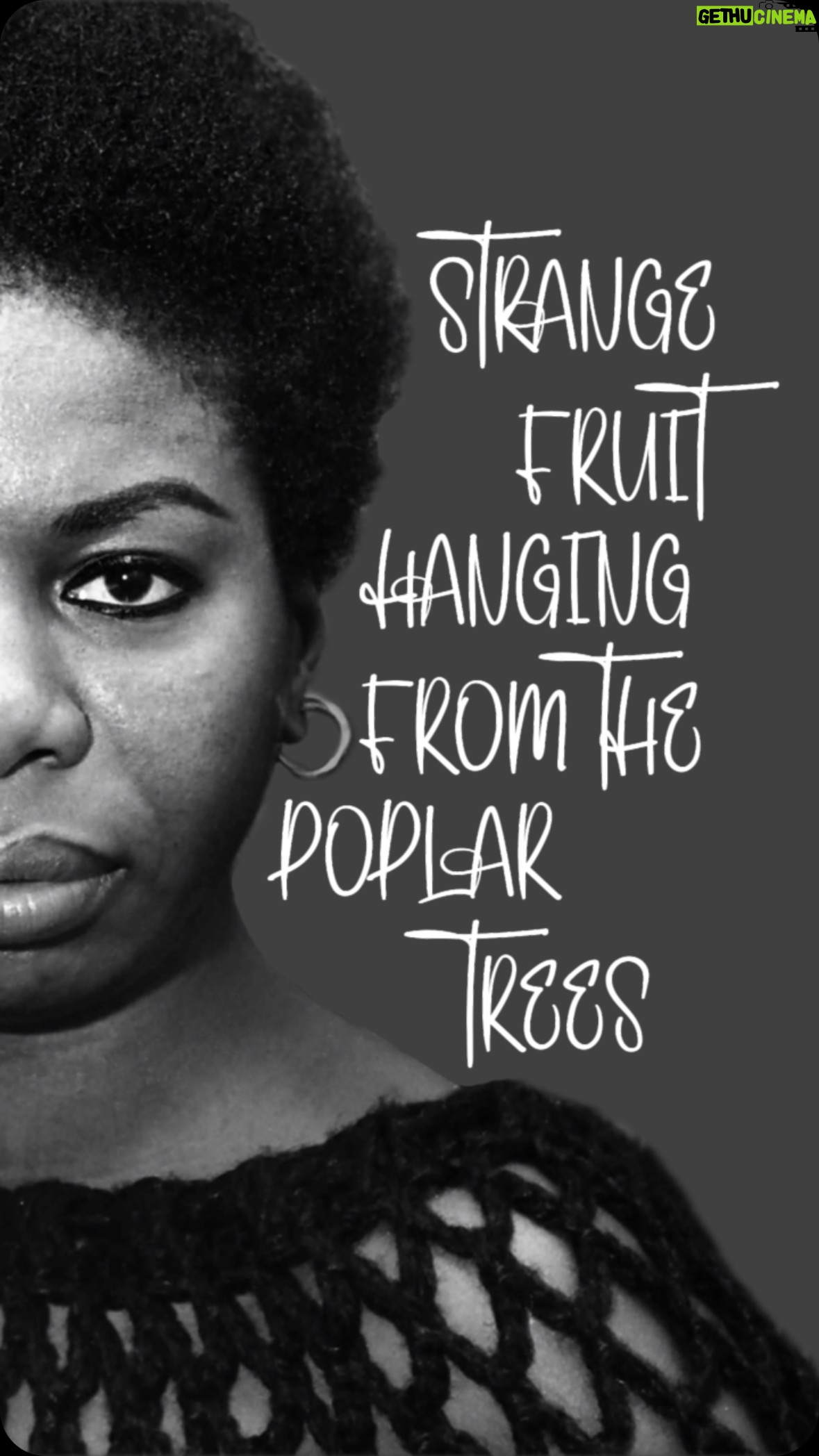 Nina Simone - 9.2K Likes - “Strange Fruit” performed by #ninasimone - Live in Antibes, 1965 - #billieholiday #lewisallan - Nina recorded “Strange Fruit” for her 1965 album, “Pastel Blues.” This previously unreleased live performance is the only other known recording of Nina performing this moving, haunting song.