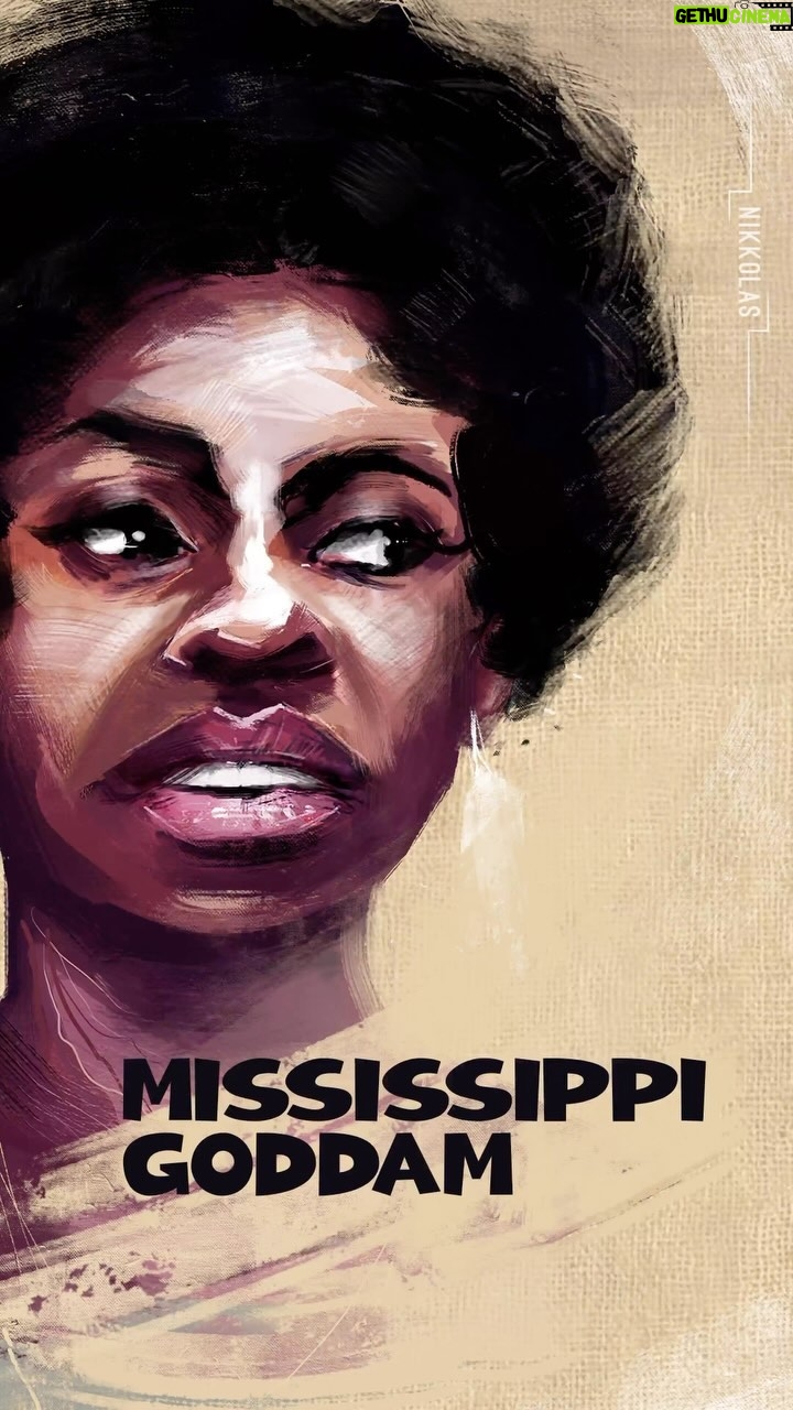 Nina Simone Instagram - #ninasimone discusses the outrage that led her to write the protest song #mississippigoddam Out today: you can watch “Mississippi Goddam: The Story Behind The Anthem” on YouTube to discover the history and impact of the song. 🎨 by @nikkolas_smith #ninasimone #mississippigoddam