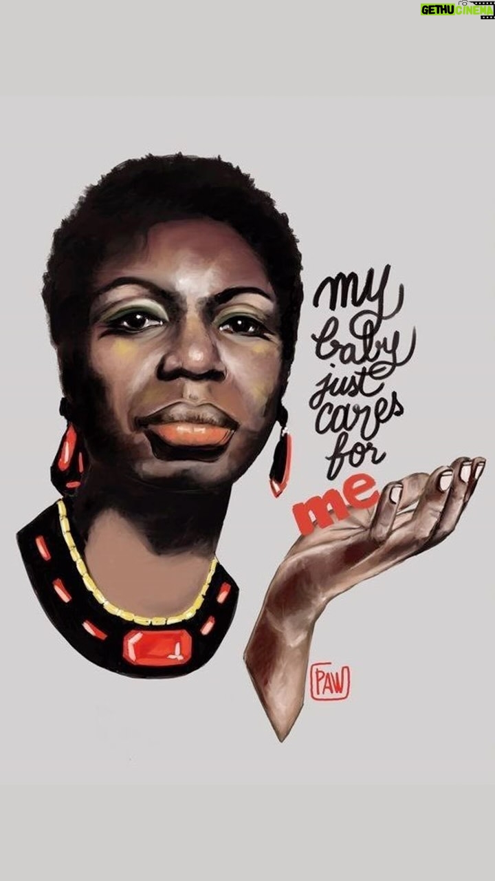 Nina Simone - 11.8K Likes - “My baby just cares for me…” - #ninasimone #mybabyjustcaresforme - 🎨 by PAW