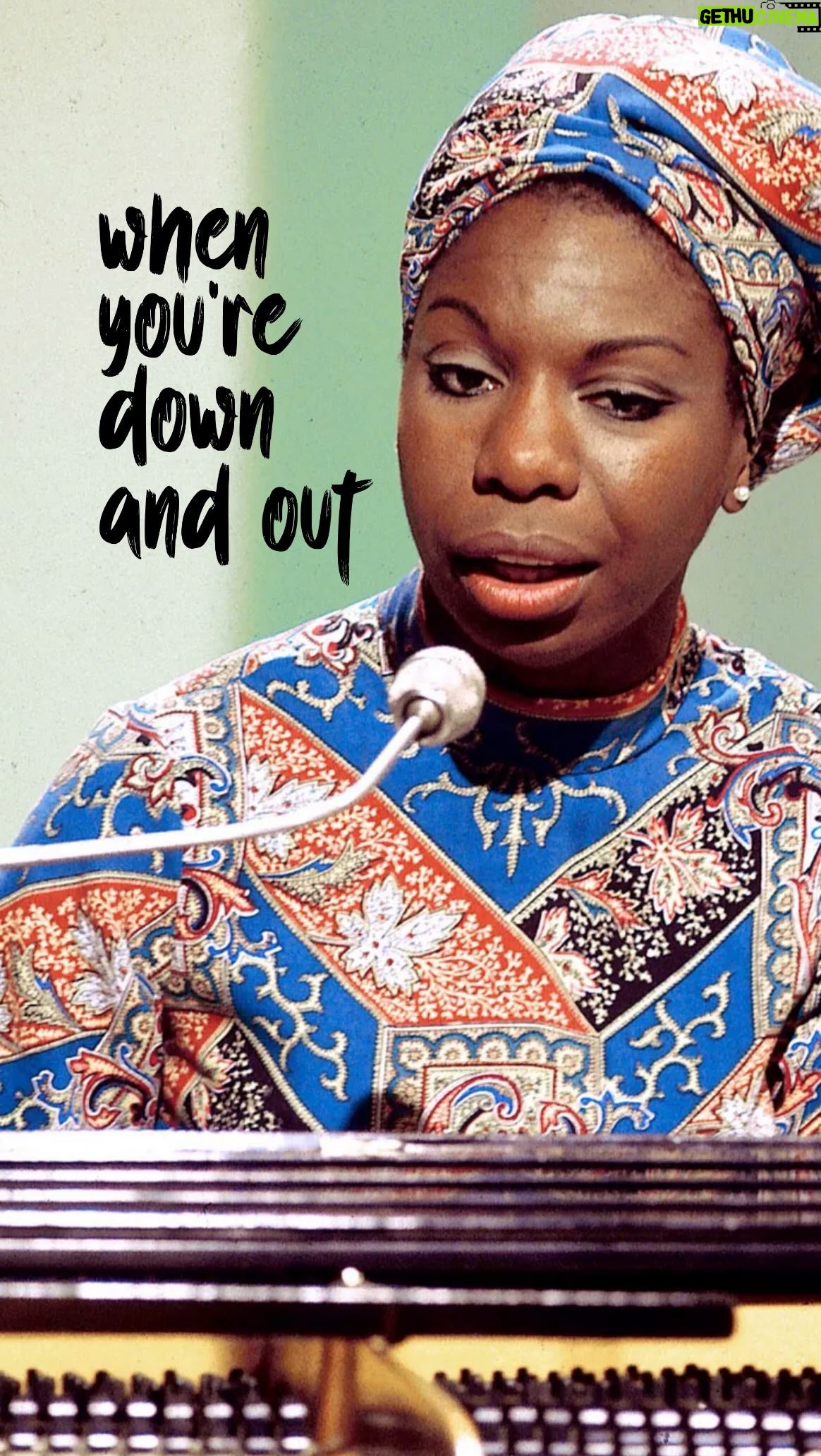 Nina Simone - 6.6K Likes - “When you’re young you think you know it all…” - #ninasimone #nobodyknowsyouwhenyouredownandout - Live in Antibes, 1965