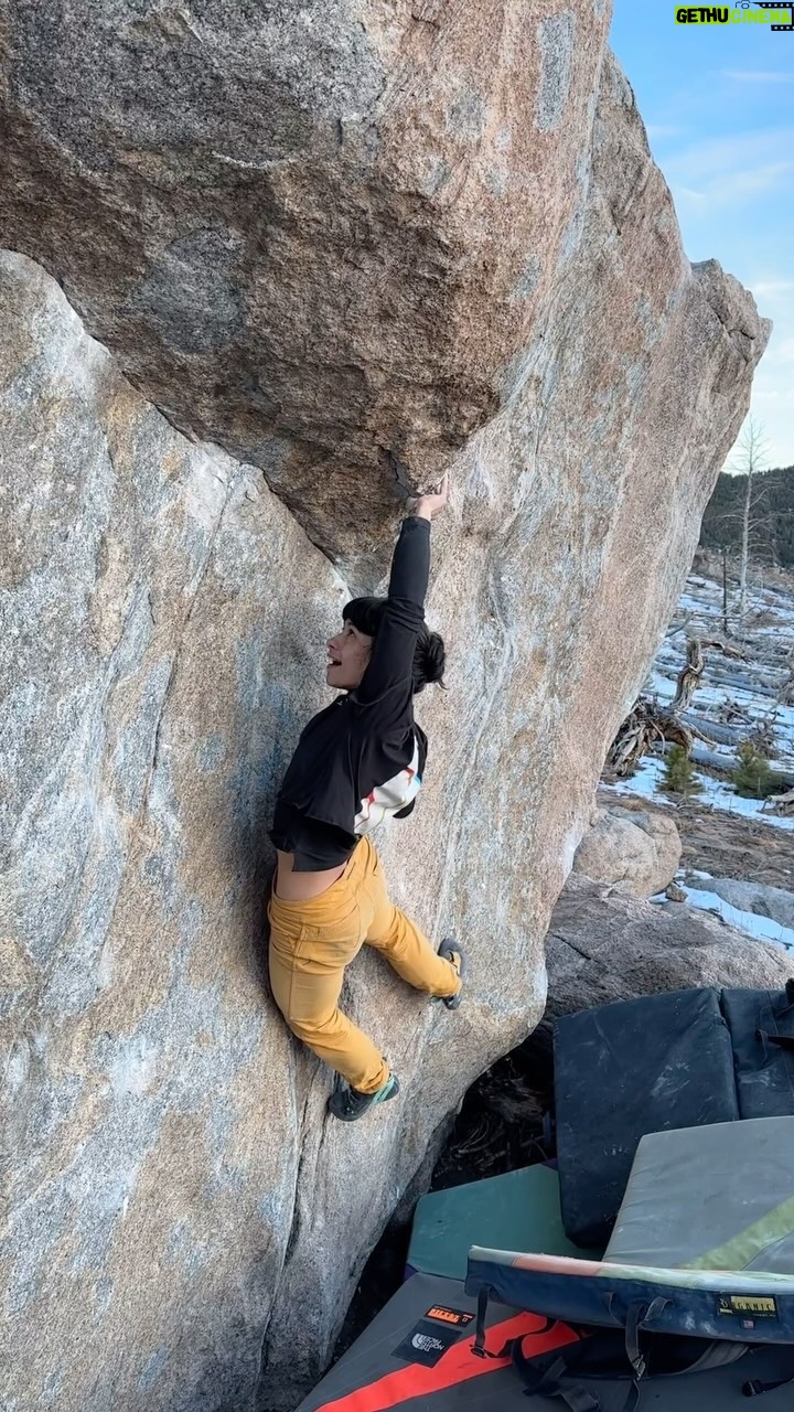 Nina Williams Instagram - Florida Man (V12) - all subtle body positioning and thumb cruxes on a grippy boulder in a sunny field with a crew that’s been helping me remember why I loved bouldering so much in the first place ❤️ Rode the send train started by @brookeraboutou 🚂 while @dawoods89 @tchadx @diegolmontull worked the mega proj, @finn.stack wrapped up the morph arete, and @bobbysorich worked some 📸 magic. A whole lot of good vibes these past few weeks. Will roll this psych into 2024 🤩 Cheers for the FA @drewruana 🥂 This boulder is stacked! @thenorthface_climb @organicclimbing @scarpana #climbing #bouldering