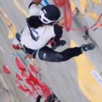 Nina Williams Instagram - There’s something about committing to big, jumpy comp moves hundreds of feet in the air 🤯 that is just so SICK. I was psyched to stick some of the coordination sequences first-go and also had to laugh at myself pawing off the no-tex holds and the hand-foot jumps like a trash panda caught in a dumpster 🦝‼️ Overall I’m happy with how I climbed and stoked to share this experience with @honngy! We stayed true to our team strategy of ‘slow is smooth, smooth is fast’ which ultimately wasn’t fast enough 😅 but everything went pretty smoothly and I’m proud of our partnership on the wall. Whether it’s a competition, sport climb, multi-pitch, or all of the above rolled into something the #RedBullDualAscent - we tried hard and had fun, the most important part of climbing 💙 Catch the finals round of @redbulladventure Dual Ascent Nov 4th LIVE 📺 🇺🇸 Exclusively on ESPN in the U.S. 🌎 Available on Red Bull TV outside the U.S. Credit: @lemos.media