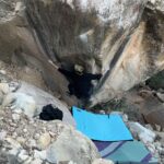 Nina Williams Instagram – Vegas thus far. The gang tryin hard, falling off, getting back on again. #bouldering

📸 9 @jordi.llauvi 

@thenorthface_climb 
@scarpana 
@organicclimbing 🙌🏼