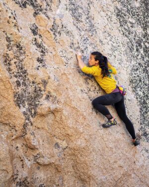 Nina Williams Instagram - In 2012, @alexhonnold did the first ascent of a 50ft boulder in the Beehive area of the Buttermilks. @lonniekkauk did the second ascent in 2013 followed by @ethan_pringle and @_steven_roth in 2014, @fabi_buhl in 2017, and @rockninja_8a in 2018. Two days ago, on March 18th 2019, I climbed the lucky 7th ascent of Too Big To Flail (V10/5.13d).
.
I’m still processing the experience and will share a more complete story later. For now I am simply, joyously grateful.
.
@james_lucas, @oceangoingmonkey, and @simoore: you guys hiked out SO many pads and helped maintain the serene atmosphere I wanted for this climb. It wouldn’t have come together without your help.
.
To the Bishop locals who donated pads: @andyliu84, @hostelcaliforniabishop, @katielambert, @benjaminditto, and the Zoo. You guys rock. I thankfully didn’t end up needing them but they sure were nice 😜
.
And shoutout to @climberchica for the belay on last years’ trip when all the beta fell into place. It was a highlight of this whole journey.
.
The endeavor of working and climbing Too Big really does take a village, and I appreciate everyone’s help from the bottom of my heart 💛🧡🖤 Thank you thank you thank you.
.
📸 @oceangoingmonkey and @simoore 🙏🏻 #climbing #bouldering ?😂 #highball #payahuunadü #Buttermilks