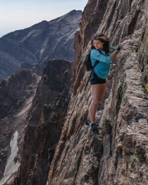 Nina Williams Instagram - Last summer I completed the Longs Peak Triathlon, unsupported. It was a personal challenge that I didn’t talk much about on social media. The Triathlon - a trio of biking, running, and climbing from Boulder to RMNP and back - encompassed moments of pure joy alongside clear and sobering realizations of my own mortality. I wanted time to process and reflect. Expressing my experience authentically while also acknowledging the impact of storytelling around soloing feels important to me; it’s a story I want to tell the Front Range community firsthand, in-person.

Join me at @colorado_chautauqua March 12th for an imperfect but hopefully meaningful conversation about risk. $15 tickets - get yours soon! Doors at 7pm, presentation at 730. Ticket link in bio ⬆️

📸 @felipesh from a recon mission in 2022. Bike footage from the actual day.

@thenorthface @scarpana @organicclimbing 
#climbing