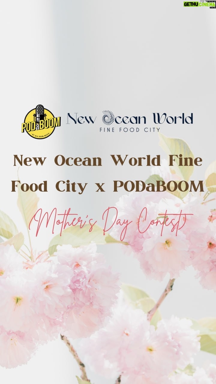 Ning Baizura Instagram - PODaBOOM and New Ocean World Fine Food City are having a Mother's Day contest tomorrow! Join in and stand a chance to win E-vouchers worth RM100. Lucky winners get to enjoy the finest food in this gastronomic food mall that houses a variety of choices - Japanese, Hong Kong, Vietnamese, Greek, Chinese cuisine and much more! Watch this video for the questions and submit your answers to the link in bio. Tune in to tomorrow's episode on Spotify, Apple Podcast and YouTube for the answers. Terms and conditions apply. Like and share to stand a chance to win! #mothersday #thewowshow #giveaway #contest #newoceaworldfinefoodcity