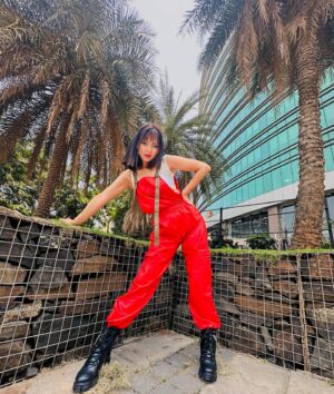 Nirisha Basnett Instagram - 🌶️ 
.
Label @kolor_therapi 
Designer @sanjana.stylebug 
Shot @suhaniishah