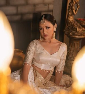 Nirisha Basnett Instagram - #heeramandi fever ✨
@the_adhya_designer @label.adhya 
@makeover_by_adhya @yashvi_makeover14 
@sagarfilms194 @s3.mumbai 
✨