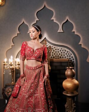 Nirisha Basnett Instagram - 🥀
Outfit @label.adhya @the_adhya_designer 
Shot @sagarfilms194 
Location @s3.mumbai 
Makeup @yashvi_makeover14 @makeover_by_adhya