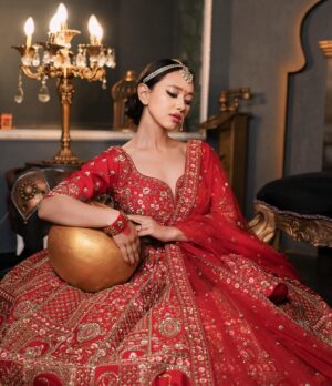 Nirisha Basnett Instagram - ♥️
.
Outfit by @the_adhya_designer 
Makeup by @makeover_by_adhya @yashvi_makeover14 
Shot by @sagarfilms194 
Location @s3.mumbai