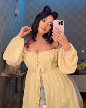 Nirisha Basnett Instagram - Felt cute, might delete later ☂️🫧