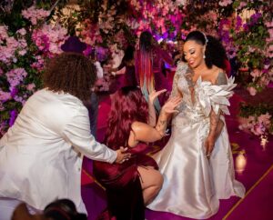 Nivea Instagram - Oh My Lamb...I had the pleasure of witnessing the union of 2 beautiful people in love 💞
I’m so happy for and inspired by y’all 🙏🏽💗 
Congratulations @sosobrat @darealbbjudy 🍾🎉