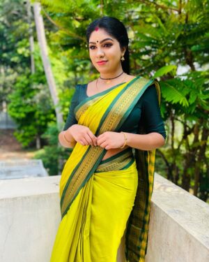 Niyuktha Prasad Instagram - When I’m get obsessed with something ..it will reflect like this A huge Instance is PARVATHY♥️

#zeekeralam #serial #actor #parvathy #traditional #kerala #girl #love #tradition #culture #traditionalwear #saree #ootd #keralagallery