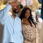 Noémie Abossolo Instagram - BABY MONDIALE IS A … 🩵👼🏾✨ « HÂTE DE TE RENCONTRER MON FILS! » Merci à ma familles , mes amis pour votre présence Dieu vous bénisse 🙏🏾 LOVE ✨ THANKS TO ✨🎥 @mlagency_mariage Make up💄 : @serenamakeuppro Décoration ✨: @isaura_crea_events @latelier_de_kagny Traiteur 🧑🏾‍🍳: @latable_denessa Cocktails 🍸 : @yaracocktail Fruits 🍇 : @keeykes Cupcakes 🧁 : @nf.pastry Mascotte : @sameventspro Photobooth 📸: @lzd.photobooth #reelsinstagram #genderreveal #babyshower #explore #babyboy