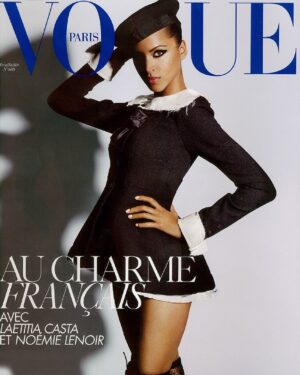 Noémie Lenoir Instagram - My Vogue Cover 💙
By @mariotestino 
@carineroitfeld