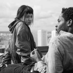 Noémie Merlant Instagram - ❤️ «  Les olympiades » de Jacques Audiard.  Avec Makita Samba @jehnnybeth Lucie Zhang. @festivaldecannes #competition 📸Shanna Besson