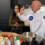 Nora Gharib Instagram - Ik mocht koken met Piet, #GOALS 💁🏽‍♀️😫 betekent wel da ik iets fout deed maaaaar das een detail. WAS LEUK! Straks op @vtm.be 📺 ps @vtm.be ik wil heel graag een programma met Piet. Dank u👩🏽‍🍳