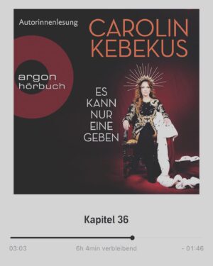 Nora Tschirner Instagram - Buchempfehlung: 

Zum ersten Mal in meinem Leben alle Kanten GAAANZ geduldig und genau abgeklebt und brav eine zweite Schicht gestrichen, weil ich einfach noch keinen Bock hatte, mit @carokebelin s Buch “ES KANN NUR EINE GEBEN“ (als Hörbuch) für heute schon fertig zu sein. Hm. 6 h 4 min verbleibend. Ich glaub ich streich den Boden einfach auch. 🤷🏻‍♀️ 

#bilf (“Book I’d like to finish” 🤗)