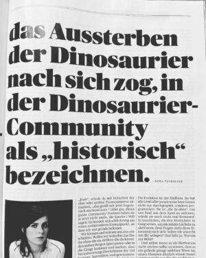 Nora Tschirner Instagram - Endlich mal wieder Rolling Stone. Zwar ohne Band, aber trotzdem in allerbester Gesellschaft. 💛🦒✌🏻