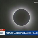 Norah O'Donnell Instagram - The sky darkened for millions in the U.S. as the 2024 total solar eclipse worked its way across a swath of the country. @NorahODonnell reports from the Indianapolis Motor Speedway with a front row seat to the celestial celebration.