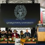 Norah O'Donnell Instagram - Go Hoyas! Congratulations to all the @georgetownuniversity graduates! Loved being back on campus to celebrate and was truly honored to be recognized by Georgetown’s School of Continuing Studies @georgetownscs