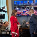 Norah O'Donnell Instagram - The leader of the Democrats in the House, Hakeem Jeffries, has built a reputation as a consensus builder in his caucus, and as a tough but respectful opponent of the Republican Party. This Sunday, he speaks with @norahodonnell.