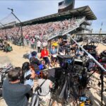 Norah O'Donnell Instagram - We’re less than 15 minutes away from totality here and the scene here is incredible…the next total solar eclipse with a coast-to-coast path similar to this will be 2045. We’re starting to see the light dim and breeze come in…join our @cbsnews special now as Indianapolis approaches the total eclipse! #eclipse