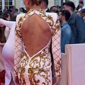 Norma Ruiz Instagram - Aquí el segundo look para la clausura del  @festivalmalaga  de @rubenhernandezcostura_  @magritshoes @fashandcom @clarinsespana GRACIAS ❤️