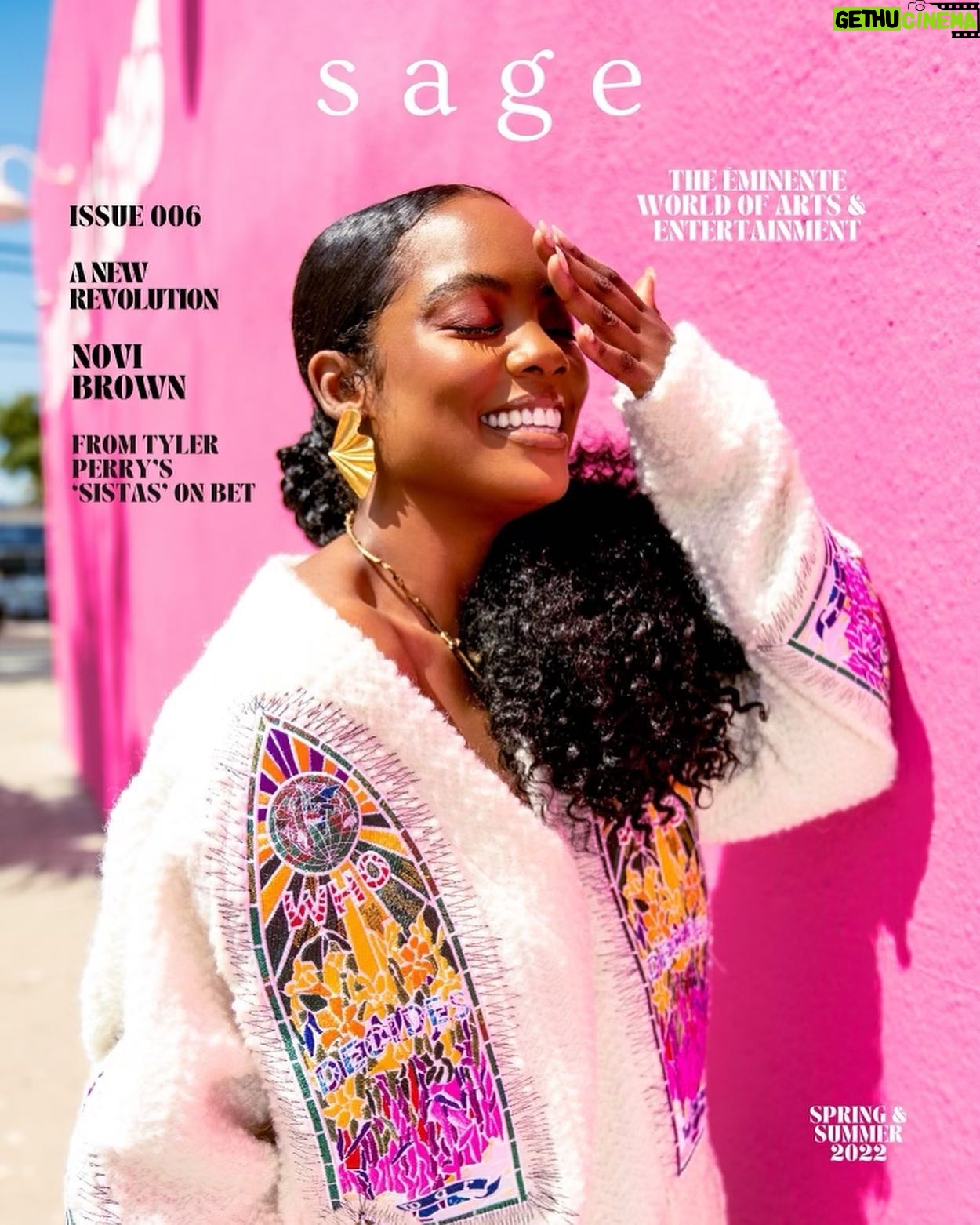Novi Brown Instagram - I always said I would be a cover girl. π and here I am on #3 already. Praise God! Thank you to my entire team! We small, but we gets it done, baby! Thank you @sagemagco for featuring me! So grateful! π πΈ @morethanokey β’β’β’ @fictiousmgmt @hellonewhouse @marquiswardbeauty β’β’β’ Thank you @thegatheringspots for allowing us to shoot inside!