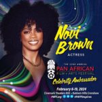 Novi Brown Instagram – Join us in celebrating the incredible talent of Novi Brown as she takes on the role of a 2024 PAFF Celebrity Ambassador! 🌟 We’re honored to have this multi-talented actress represent the vibrant culture of Black storytellers. Don’t miss PAFF 2024, happening from February 6-19 in Los Angeles, CA. Visit www.paff.org for more info. ✨

@iamnovibrown
Follow: @paffnow @cityoflosangeles

#BlackStorytellers #BlackCinema #PanAfricanism #WomenInFilmAndTV

Supported by: @nabfemelosangeles @ebonymagazine @wocuniteorg @sistasonbet