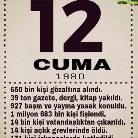 Nur Sürer - 3.3K Likes - 12 Eylül Faşist Darbedir…