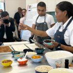 Nyesha Arrington Instagram – BIG congrats to the @childrensbureau Family resource center on their grand opening!! We had a lot of FUNNN learning about food as fuel 🔋& interactive recipes adults/kids can make together! 
My nephew Emmanuel Issac killed it as sous chef 💕
Here we made some simple date bites with nuts and spices and coconut oil 😋
#family
#ribboncutting #familyresources
#love
#cookingdemo