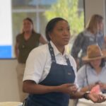 Nyesha Arrington Instagram – BIG congrats to the @childrensbureau Family resource center on their grand opening!! We had a lot of FUNNN learning about food as fuel 🔋& interactive recipes adults/kids can make together! 
My nephew Emmanuel Issac killed it as sous chef 💕
Here we made some simple date bites with nuts and spices and coconut oil 😋
#family
#ribboncutting #familyresources
#love
#cookingdemo