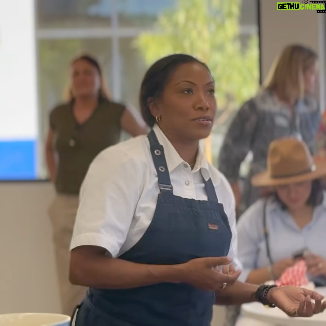 Nyesha Arrington Instagram - BIG congrats to the @childrensbureau Family resource center on their grand opening!! We had a lot of FUNNN learning about food as fuel 🔋& interactive recipes adults/kids can make together! My nephew Emmanuel Issac killed it as sous chef 💕 Here we made some simple date bites with nuts and spices and coconut oil 😋 #family #ribboncutting #familyresources #love #cookingdemo