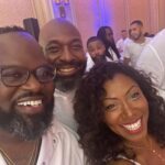 Nyesha Arrington Instagram – R&B All white 🥼party w special guest performance 🎙️by  @officialjonb 🫶🏾🫶🏾🫶🏾🫶🏾
#rnb #music #fun #thefamilyreunion