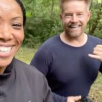 Nyesha Arrington Instagram – Next Level Run through the forest! 🦌🌳 #letsgooooo