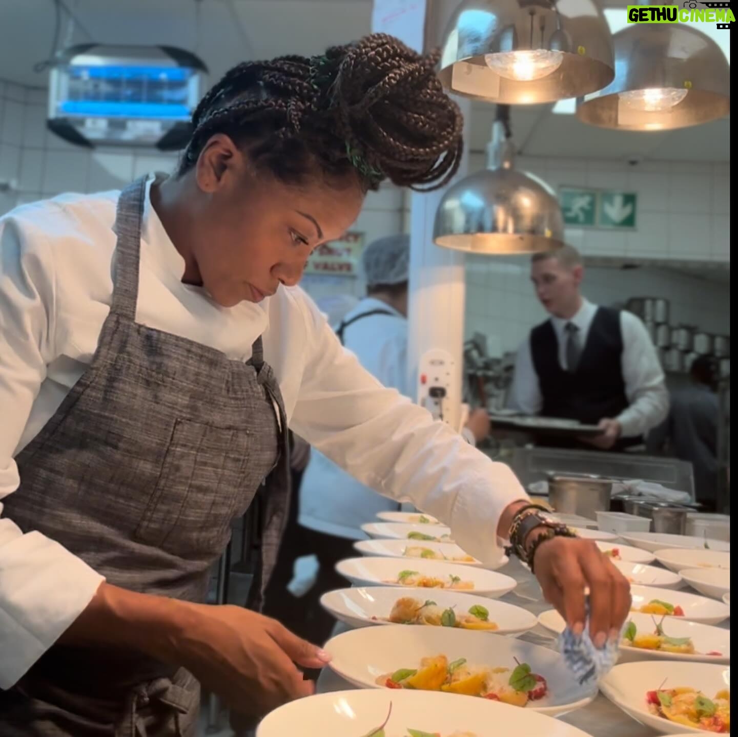 Nyesha Arrington Instagram - The orchestrated precision of a kitchen is my favorite. ❤️ Here.. amidst the clatter of pans and the soundtrack of service... I find my haven of expression; a sanctuary of joy and fulfillment. #cheflife #southafrica #Johannesburg #bts