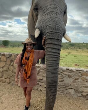 Nyesha Arrington Instagram - Connecting with elephants was a dream come true! 🐘💖🥹 Feeling their gentle presence, learning more about their intelligence, and observing social dynamics, was awe-inspiring. Grateful for the opportunity to interact with these majestic beings in a sanctuary where they can be safe as it deepen my appreciation for wildlife. #Elephants #Wildlife #Nature#Nurture  #GratefulHeart