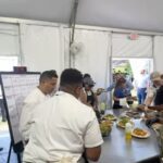 Nyesha Arrington Instagram - Order fire Salmon Piperade for 600 guests 🔥 #allez Incredibly honored to cook with @mashamabailey @chef_ljm @cheferickwilliams @browndamarr @foodieinnewyork Gratitude to @thereal.chef.t @cheftiore for helping me bring the vision to the plate 💪🏾💪🏾🫶🏾🫶🏾 #thefamilyreunion2023