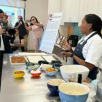 Nyesha Arrington Instagram – BIG congrats to the @childrensbureau Family resource center on their grand opening!! We had a lot of FUNNN learning about food as fuel 🔋& interactive recipes adults/kids can make together! 
My nephew Emmanuel Issac killed it as sous chef 💕
Here we made some simple date bites with nuts and spices and coconut oil 😋
#family
#ribboncutting #familyresources
#love
#cookingdemo