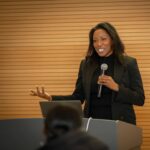 Nyesha Arrington Instagram - What an incredible way to end the year by giving a commencement speech to the graduates of the Ujamaa Kitchen culinary program! ✍🏾 A few thoughts I shared: Keep your passion alive! Crave excellence- refining & honing your craft Perseverance Finding strength in embracing the process.. The growth of a chef happens in the development of the techniques learned [Inside and outside of the kitchen] Grit What it takes to cultivate a palate for lifelong learning.. The culinary landscape is ever-changing, an incessant bridge to the past and gateway into the future.. education doesn't have to end with graduation You're learning to create experiences bigger than just the plate! Dream big!!! ⭐️