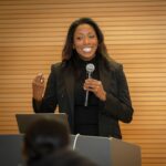 Nyesha Arrington Instagram - What an incredible way to end the year by giving a commencement speech to the graduates of the Ujamaa Kitchen culinary program! ✍🏾 A few thoughts I shared: Keep your passion alive! Crave excellence- refining & honing your craft Perseverance Finding strength in embracing the process.. The growth of a chef happens in the development of the techniques learned [Inside and outside of the kitchen] Grit What it takes to cultivate a palate for lifelong learning.. The culinary landscape is ever-changing, an incessant bridge to the past and gateway into the future.. education doesn't have to end with graduation You're learning to create experiences bigger than just the plate! Dream big!!! ⭐️