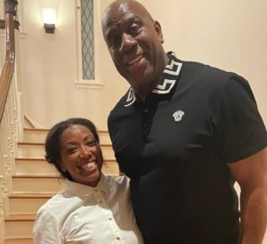 Nyesha Arrington Instagram - SUPER amazing night cooking for Mayor Bass  and her guests!! #legends  @samuelljackson @doncheadle @magicjohnson