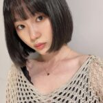 Oh Yu-jin Instagram - 👩🏻 #머리카락 #또 #잘랐지 #칼단발 #🤭 #😝