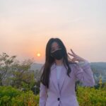 Oh Yu-jin Instagram - 😷 #낙산공원 #보라돌이